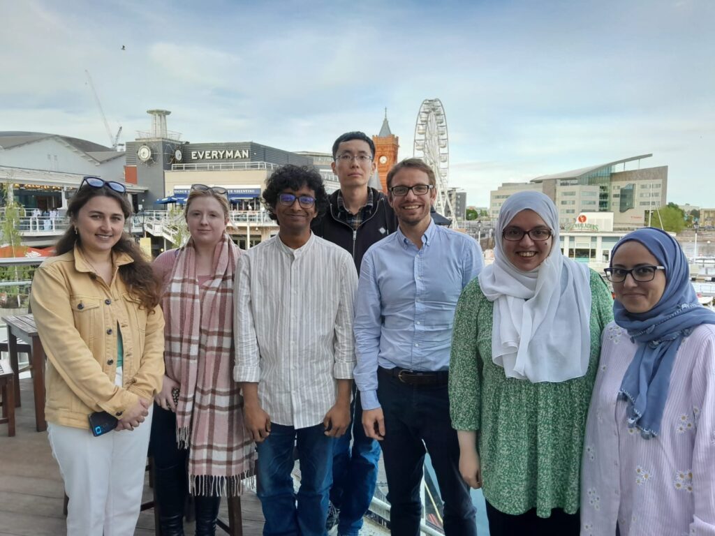 Group of scientists at the Newland Research Group, Cardiff University